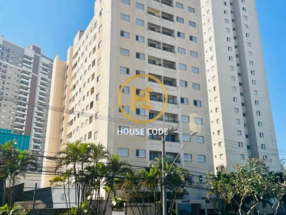 Apartamento no Edifício Fatto em Barueri com 58 m², dois dormitórios com armários, varanda, andar alto e condomínio com lazer completo.